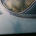 Untitled (Dusty Blue Fishbowl), 2009, photograph, 26" x 40", mounted on aluminum